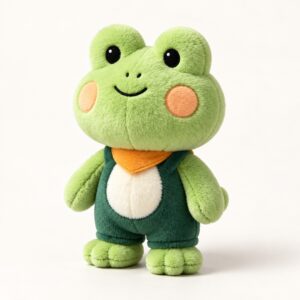 PLUSHIP Frog Plush Toy – Green Jacket - product view 01