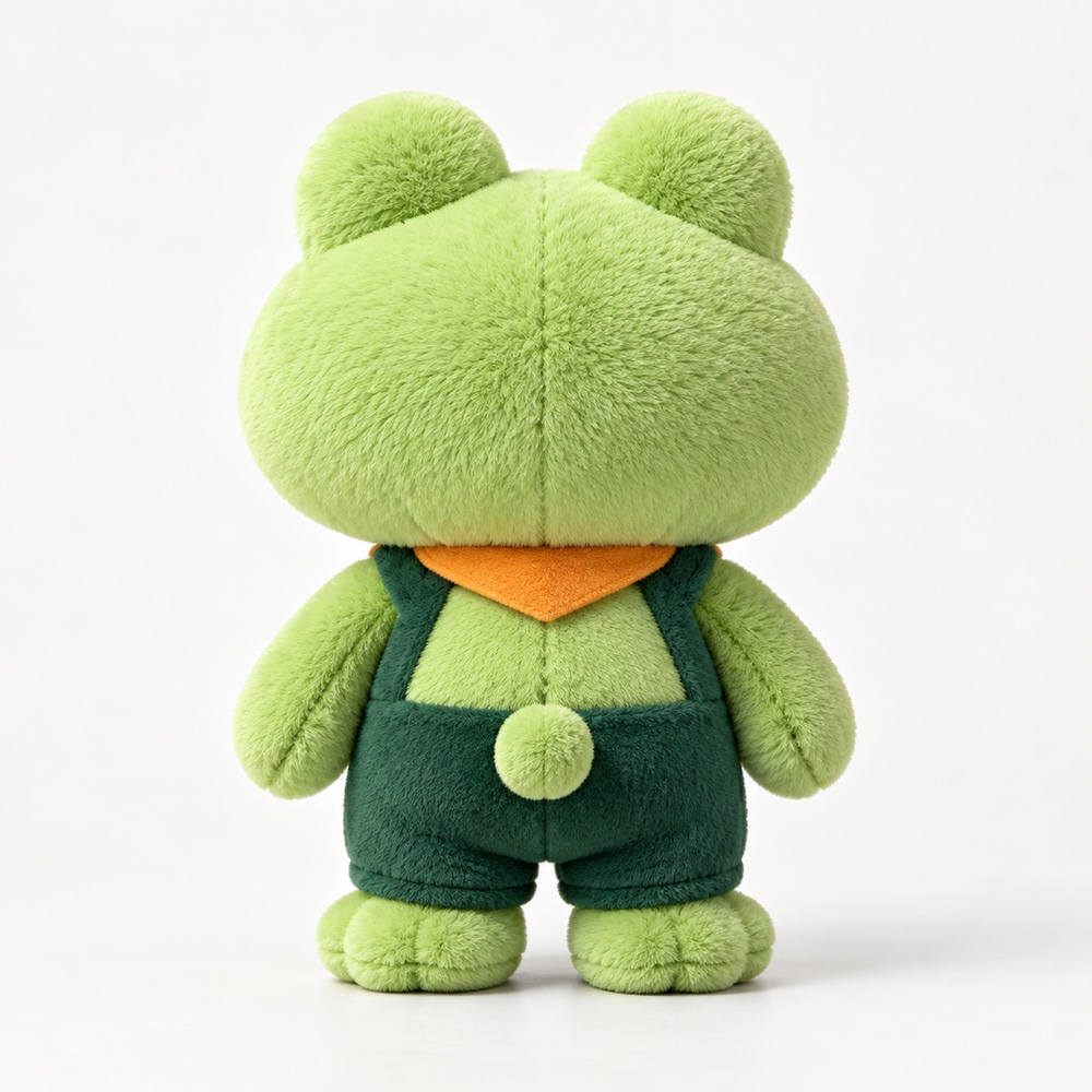 PLUSHIP Frog Plush Toy – Green Jacket - product view 04