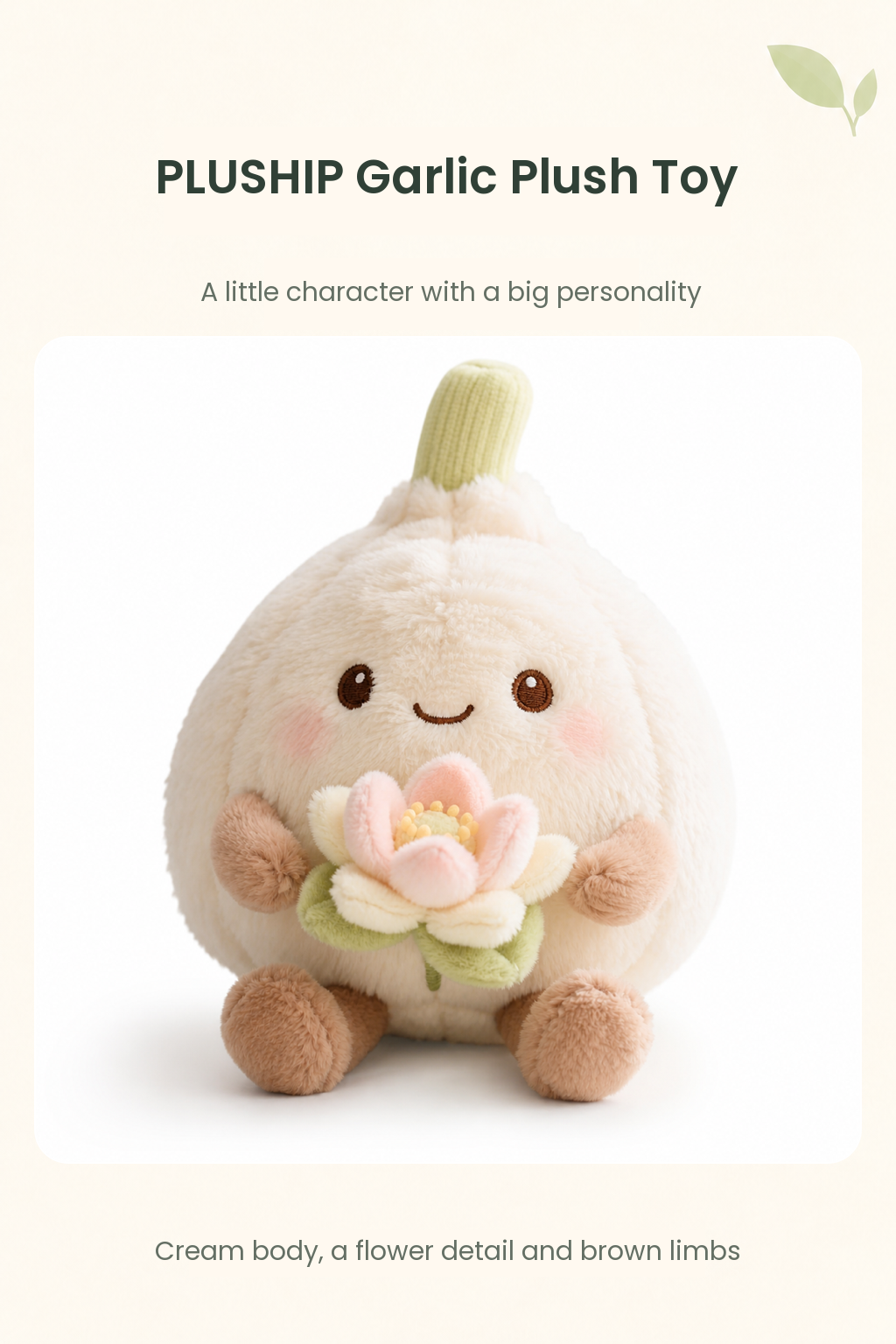 PLUSHIP Garlic Plush Toy - detail 01