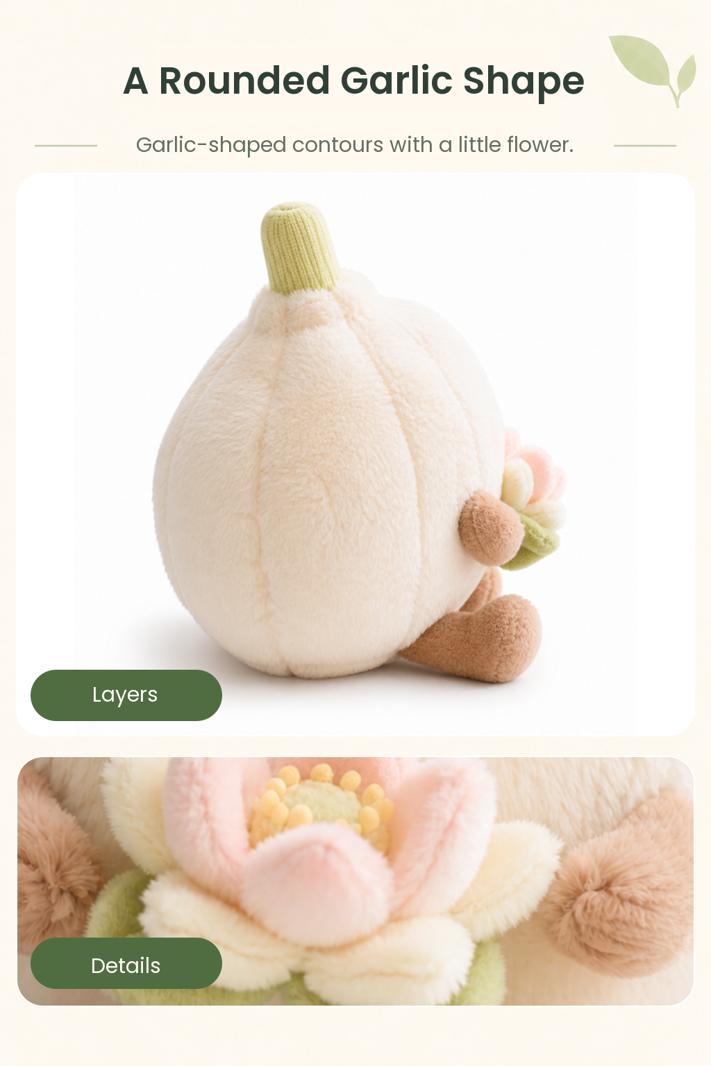 PLUSHIP Garlic Plush Toy - detail 04