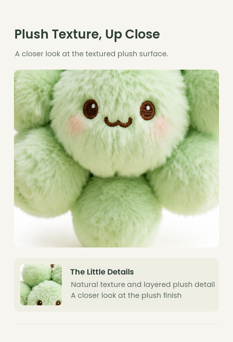 PLUSHIP Green Grape Plush Toy - detail 02