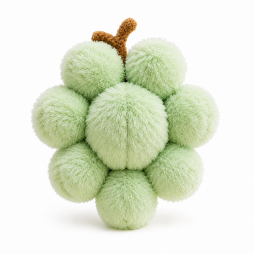 PLUSHIP Green Grape Plush Toy - product view 04