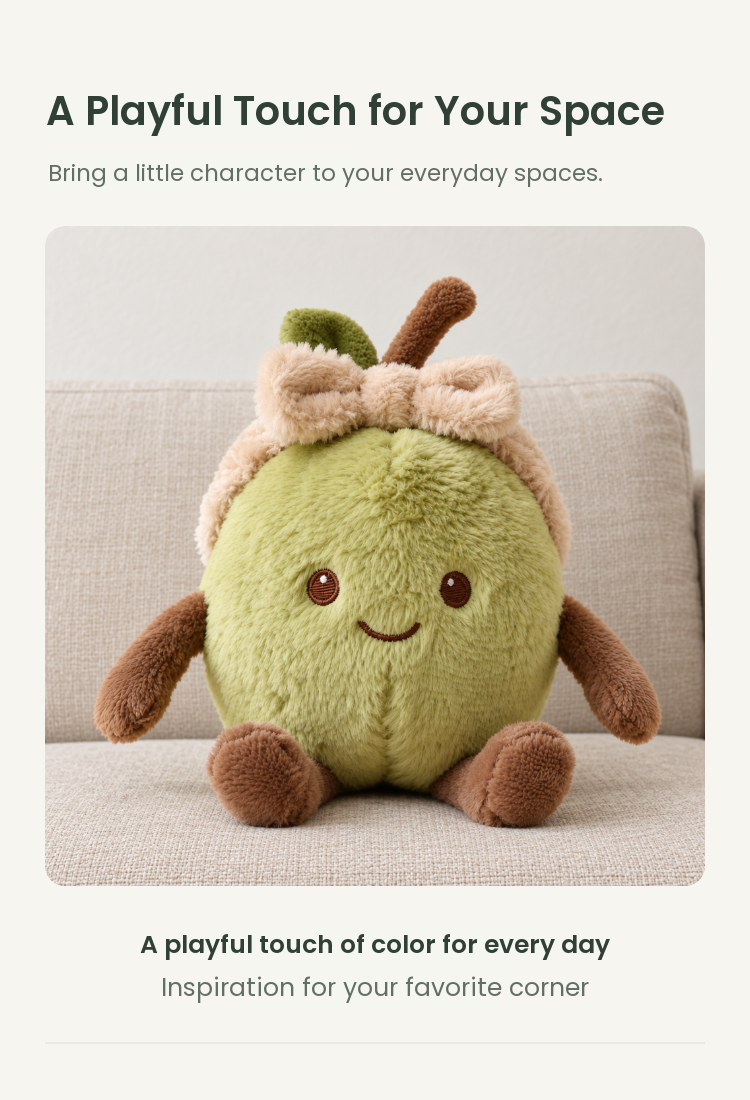 PLUSHIP Green Jujube Plush Toy - detail 05