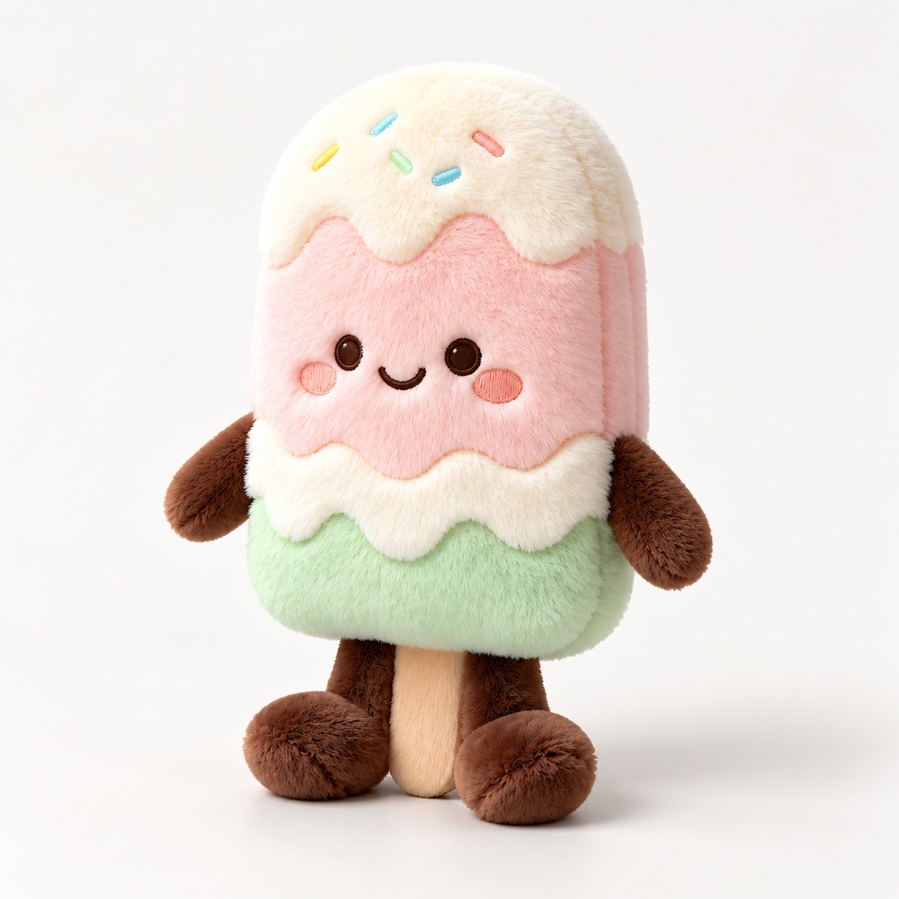 PLUSHIP Ice Pop Plush Toy – Pastel Layers - product view 01