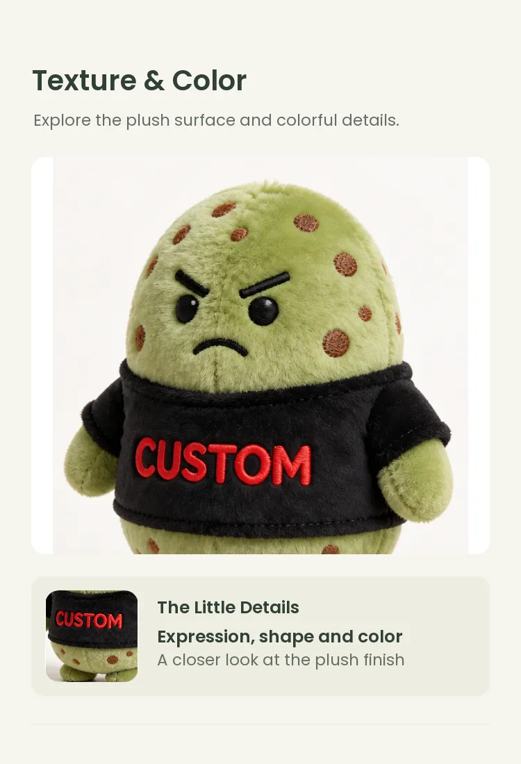 PLUSHIP Kiwi Plush Toy – Lettered T-Shirt - detail 3