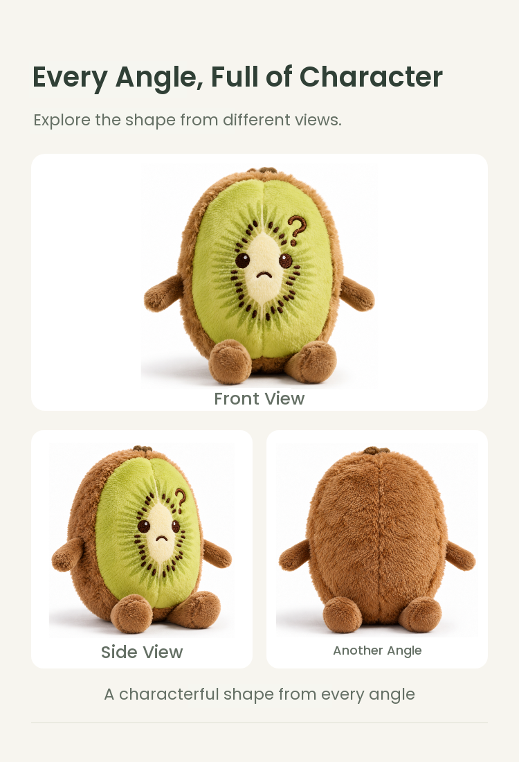 PLUSHIP Kiwi Slice Plush Toy - detail 04