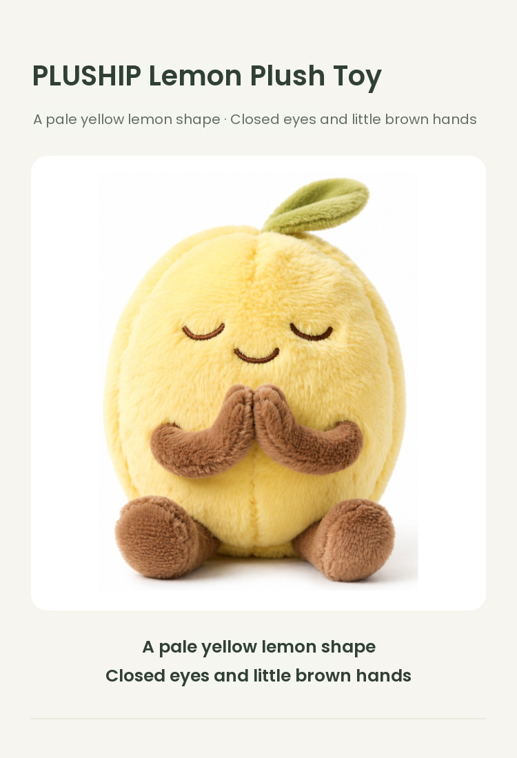 PLUSHIP Lemon Plush Toy - detail 01
