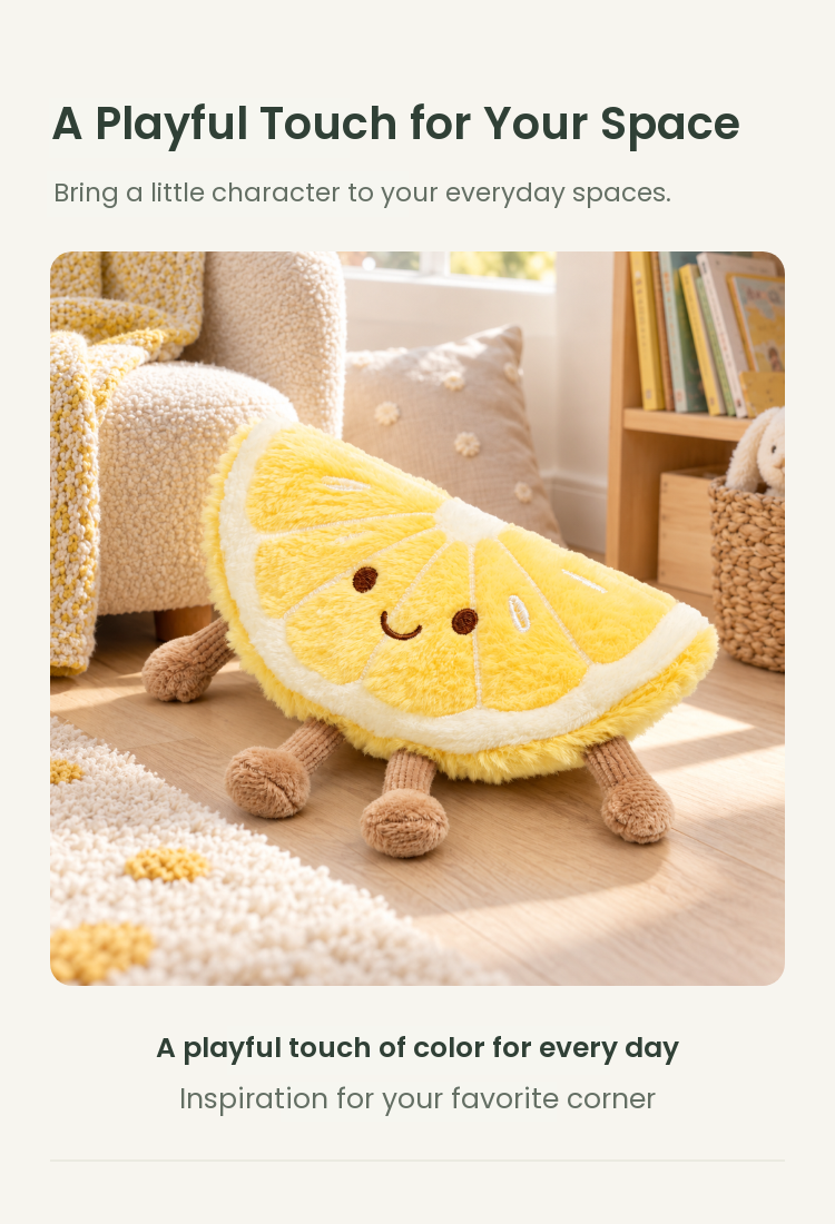 PLUSHIP Lemon Slice Plush Toy - detail 05