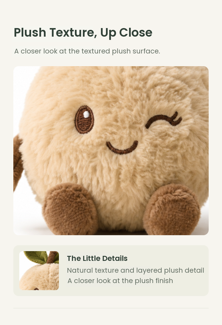 PLUSHIP Longan Plush Toy - detail 02