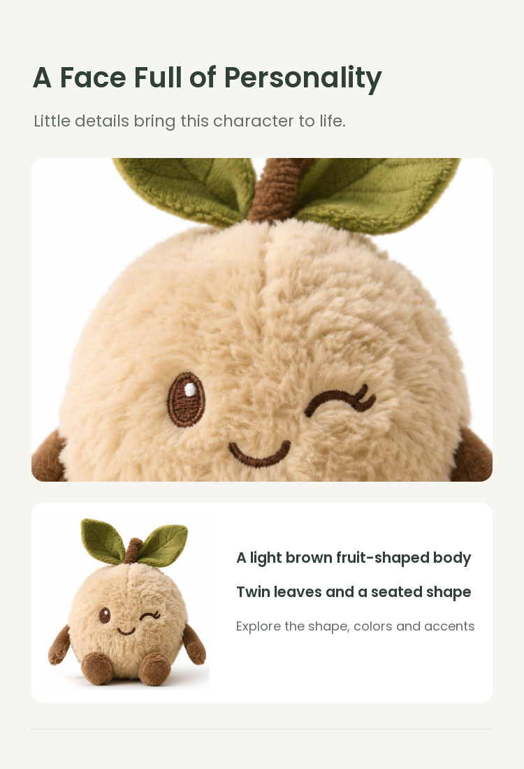 PLUSHIP Longan Plush Toy - detail 03