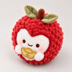 PLUSHIP Lychee Plush Toy with a Gold Ingot - product view 01
