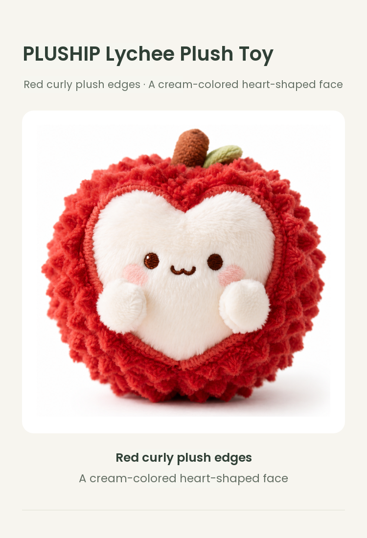 PLUSHIP Lychee Plush Toy - detail 01