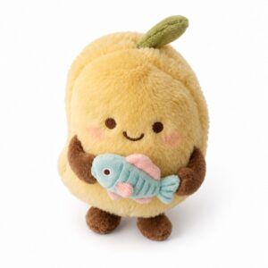 PLUSHIP Mango Plush Toy with a Fish - product view 01