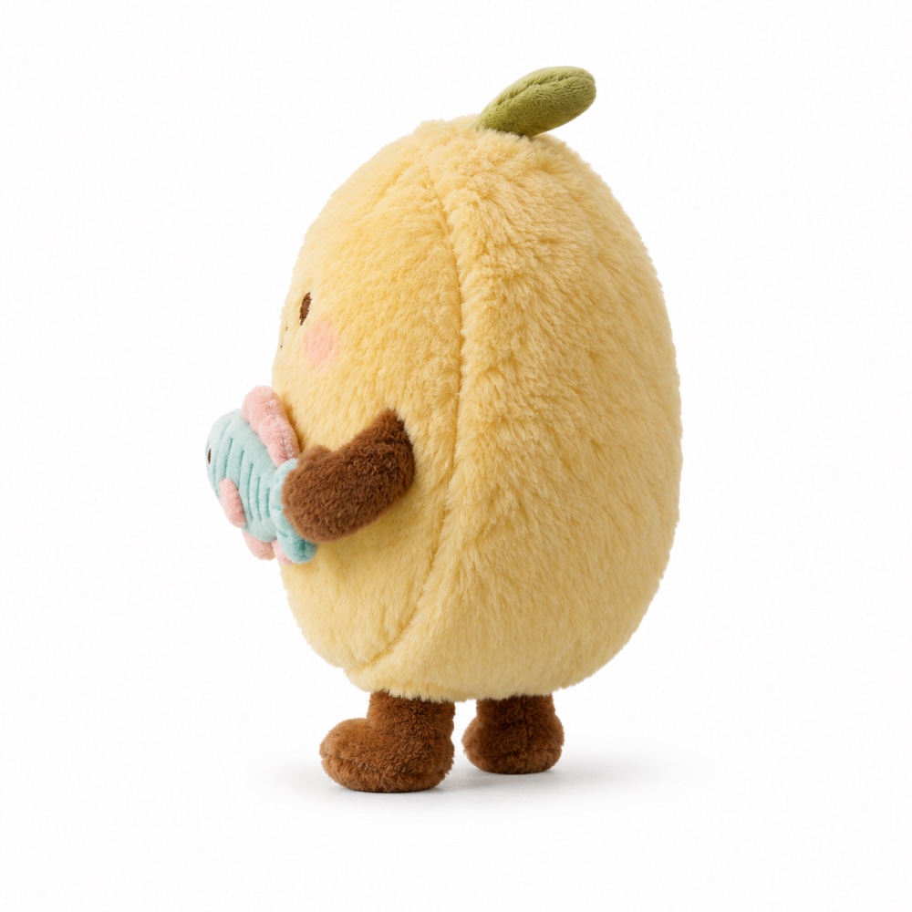 PLUSHIP Mango Plush Toy with a Fish - product view 02
