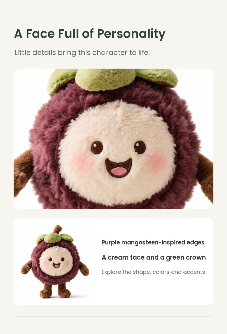 PLUSHIP Mangosteen Plush Toy - detail 03