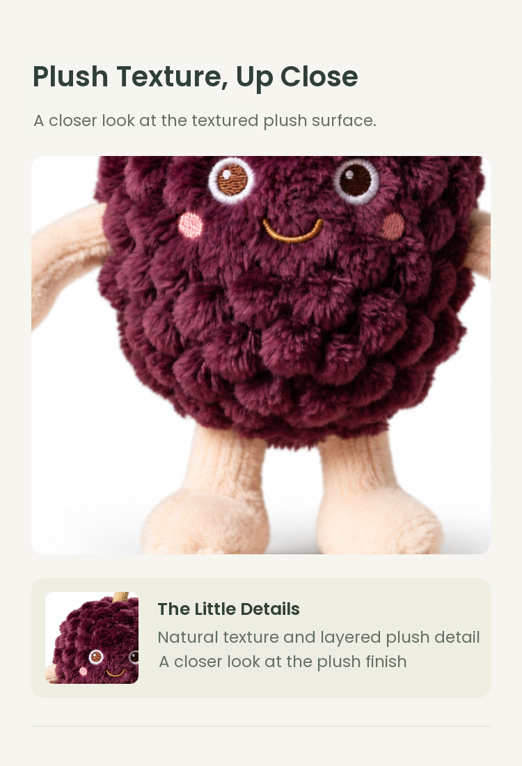 PLUSHIP Mulberry Plush Toy - detail 02