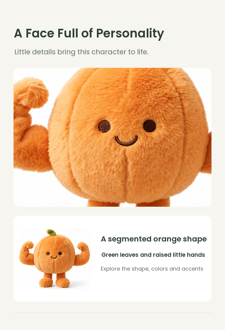 PLUSHIP Muscle Mandarin Plush Toy - detail 03
