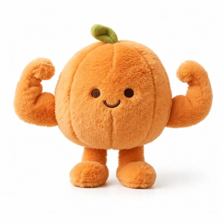 PLUSHIP Muscle Mandarin Plush Toy - product view 01