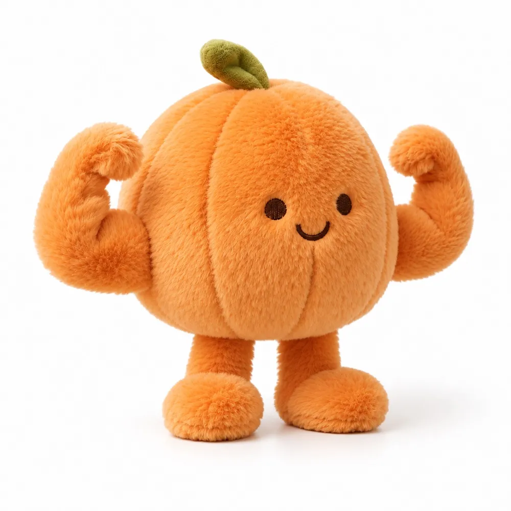 PLUSHIP Muscle Mandarin Plush Toy — catalogue view
