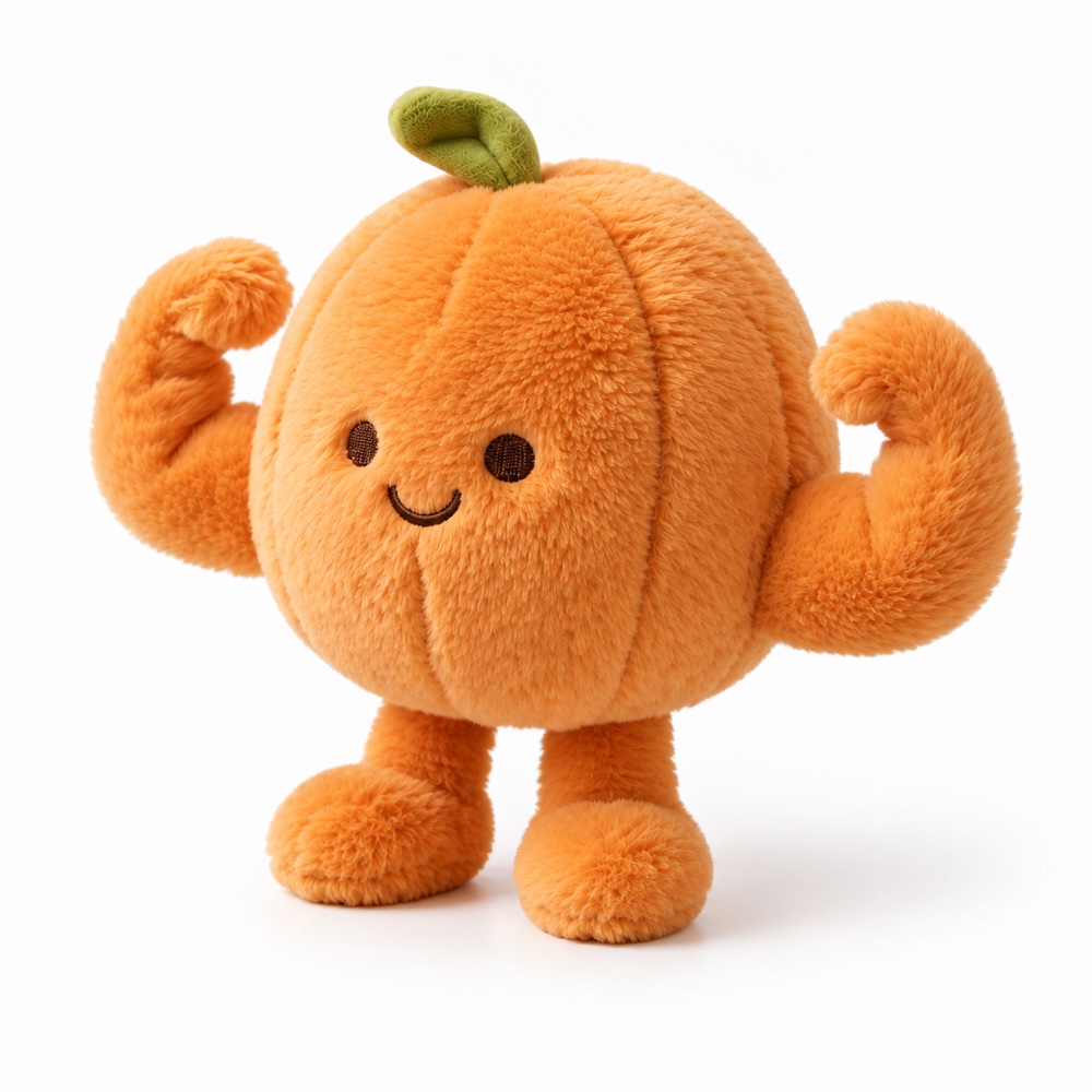 PLUSHIP Muscle Mandarin Plush Toy - product view 03