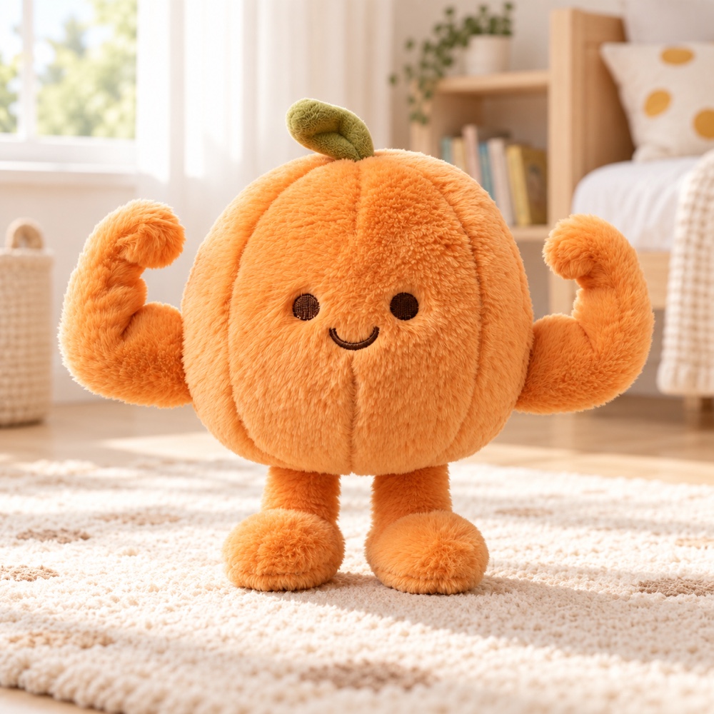 PLUSHIP Muscle Mandarin Plush Toy - product view 05