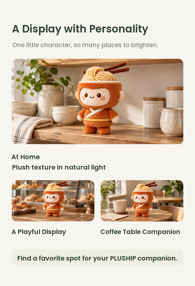 PLUSHIP Noodle Doll Plush Toy – Crossbody Strap - detail 05