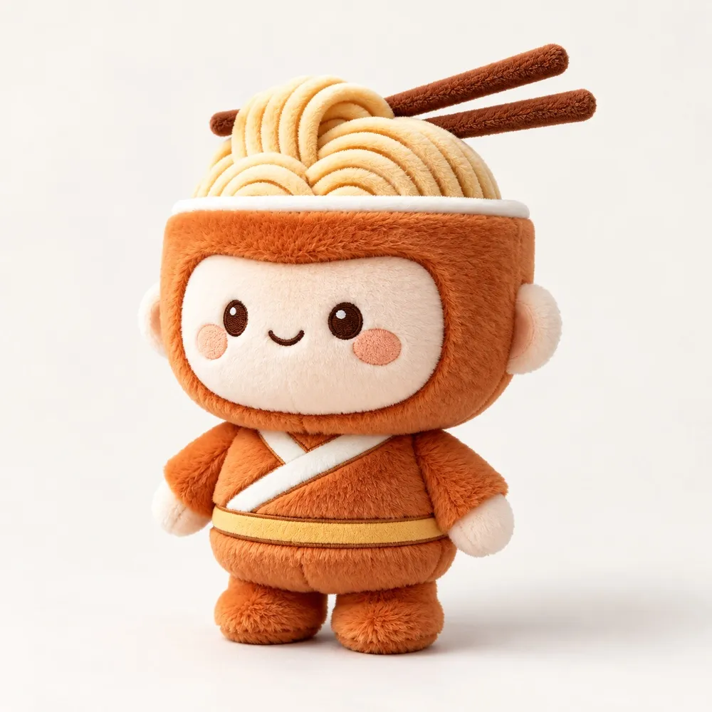 PLUSHIP Noodle Doll Plush Toy – Crossbody Strap - product view 01