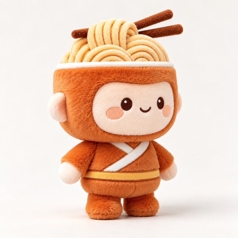 PLUSHIP Noodle Doll Plush Toy – Crossbody Strap - product view 02