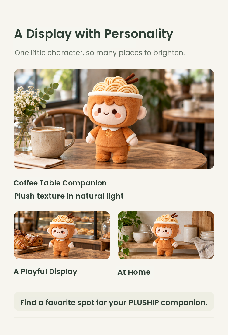 PLUSHIP Noodle Doll Plush Toy – Curly Hair - detail 05