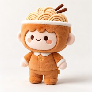 PLUSHIP Noodle Doll Plush Toy – Curly Hair - product view 01