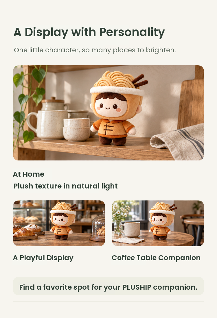 PLUSHIP Noodle Doll Plush Toy – Toggle Jacket - detail 05