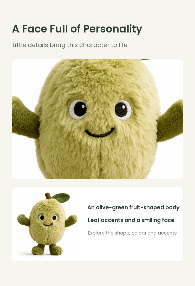 PLUSHIP Olive Plush Toy - detail 3