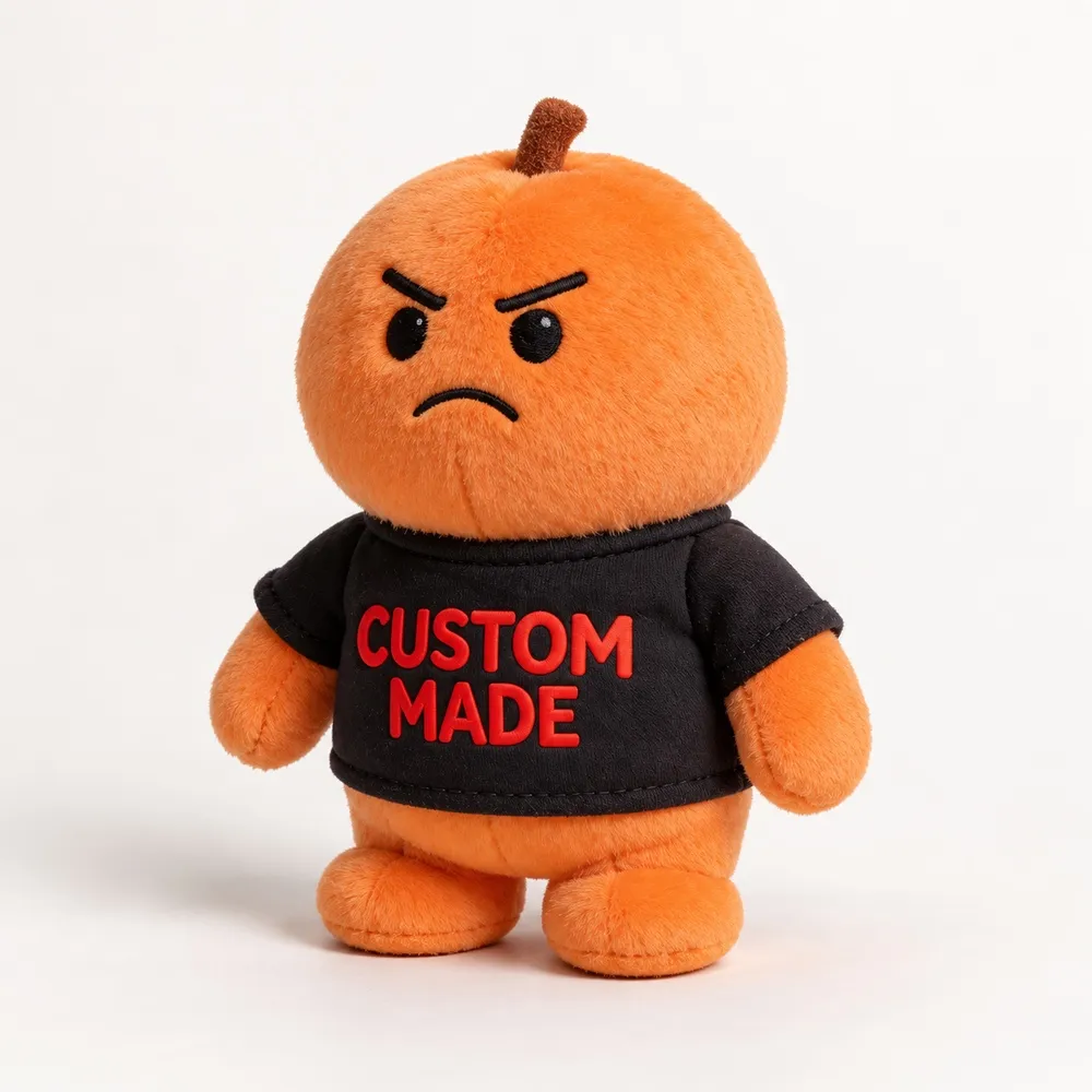 PLUSHIP Orange Plush Toy – Statement T-Shirt — catalogue view