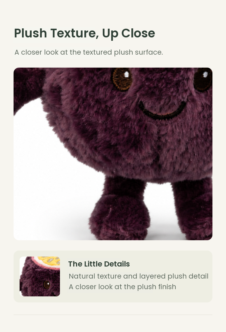 PLUSHIP Passion Fruit Plush Toy - detail 02