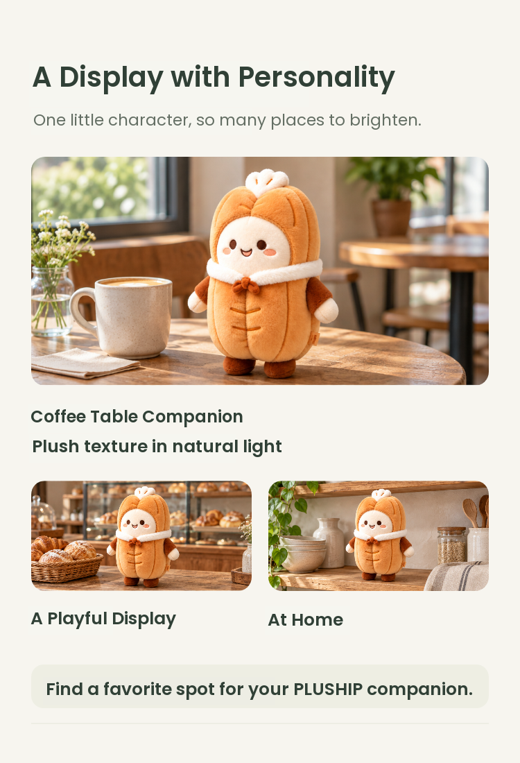PLUSHIP Pastry Doll Plush Toy – Toggle Buttons - detail 05