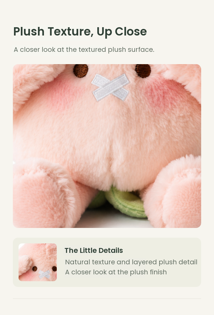 PLUSHIP Peach Plush Toy - detail 02
