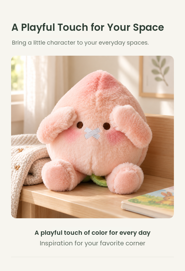 PLUSHIP Peach Plush Toy - detail 05