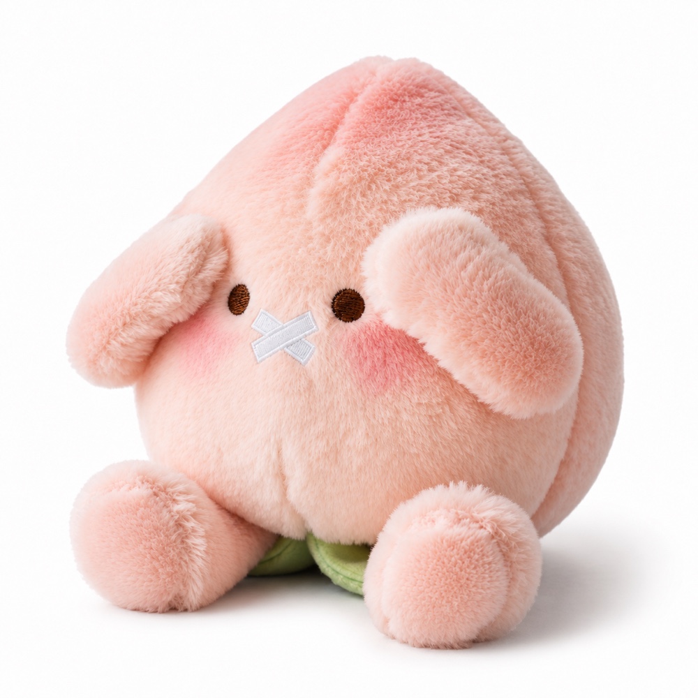 PLUSHIP Peach Plush Toy - product view 03