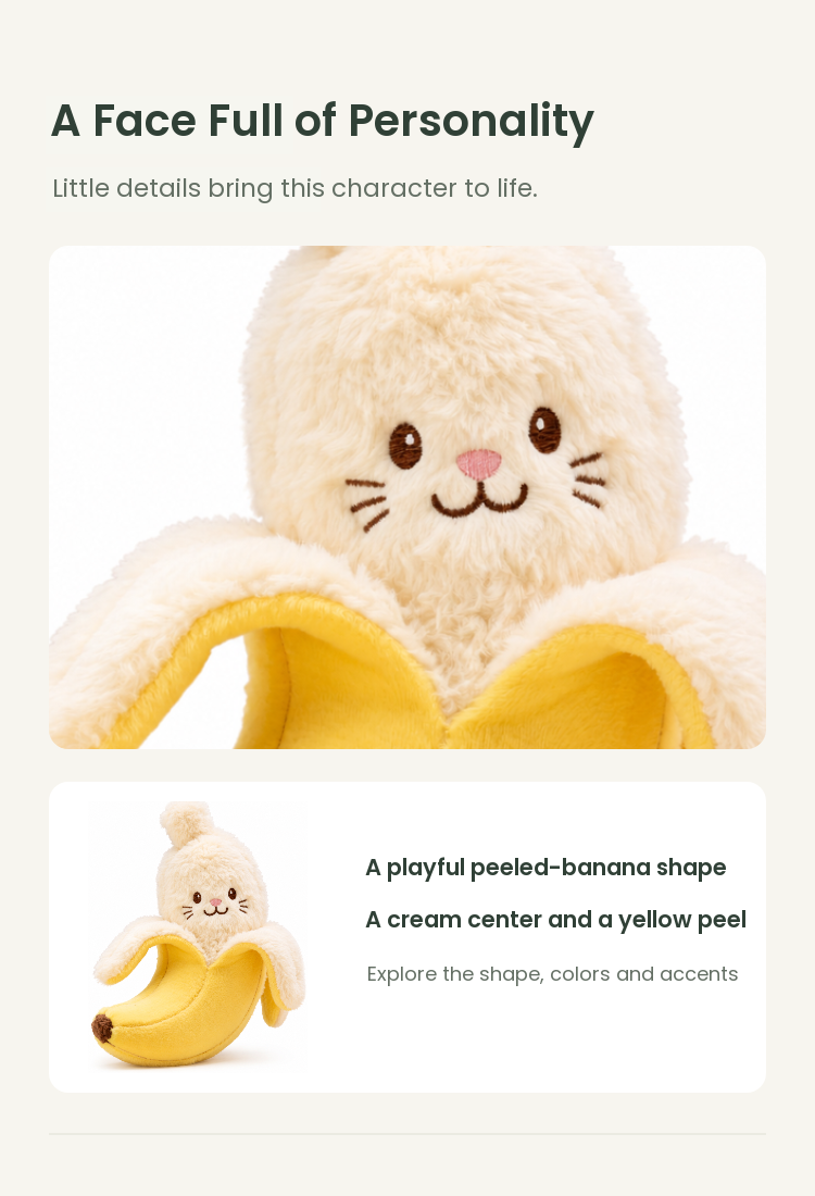 PLUSHIP Peeled Banana Plush Toy - detail 03