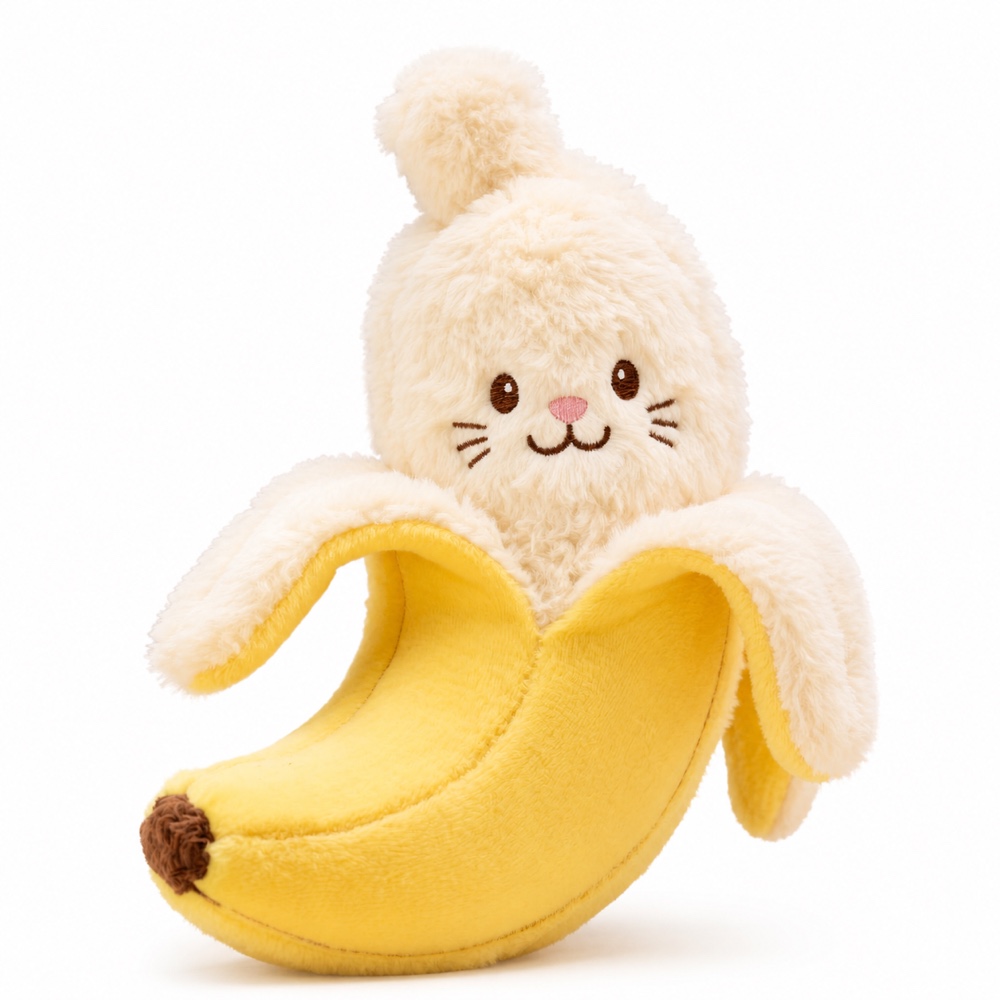 PLUSHIP Peeled Banana Plush Toy - product view 01