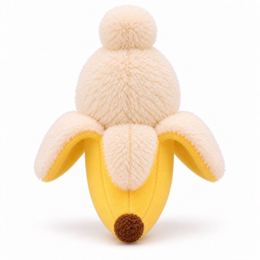 PLUSHIP Peeled Banana Plush Toy - product view 04