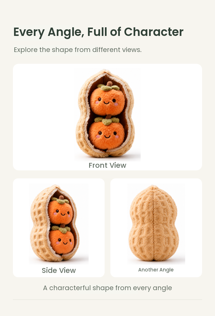 PLUSHIP Persimmon Duo Plush Toy - detail 04
