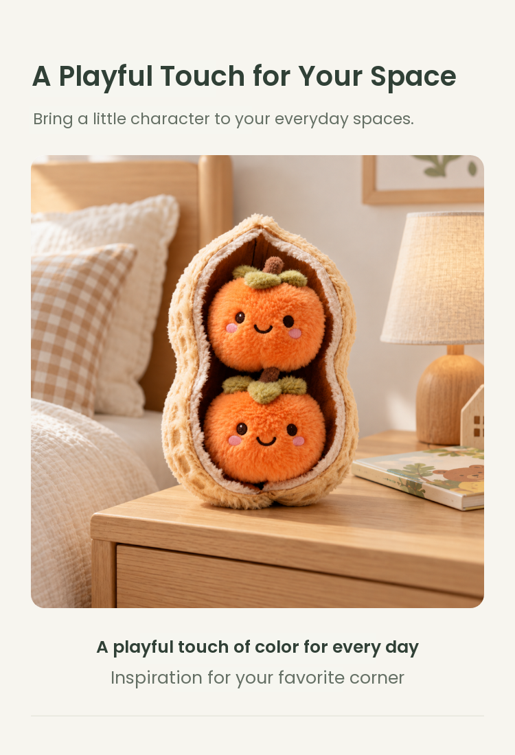 PLUSHIP Persimmon Duo Plush Toy - detail 05