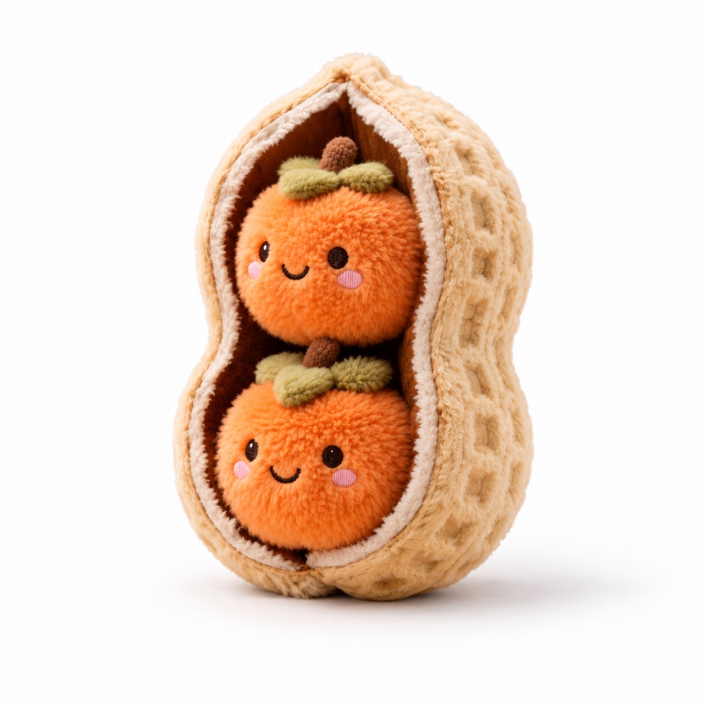 PLUSHIP Persimmon Duo Plush Toy - product view 03