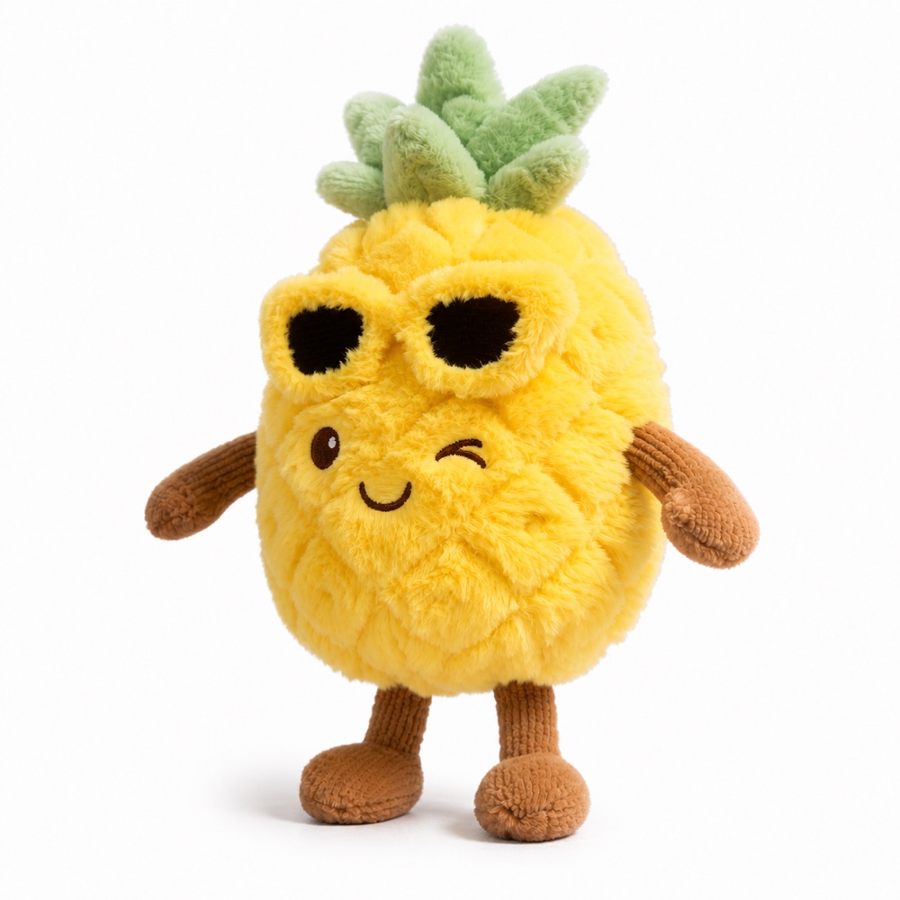 PLUSHIP Pineapple Plush Toy – Sunglasses - product view 04