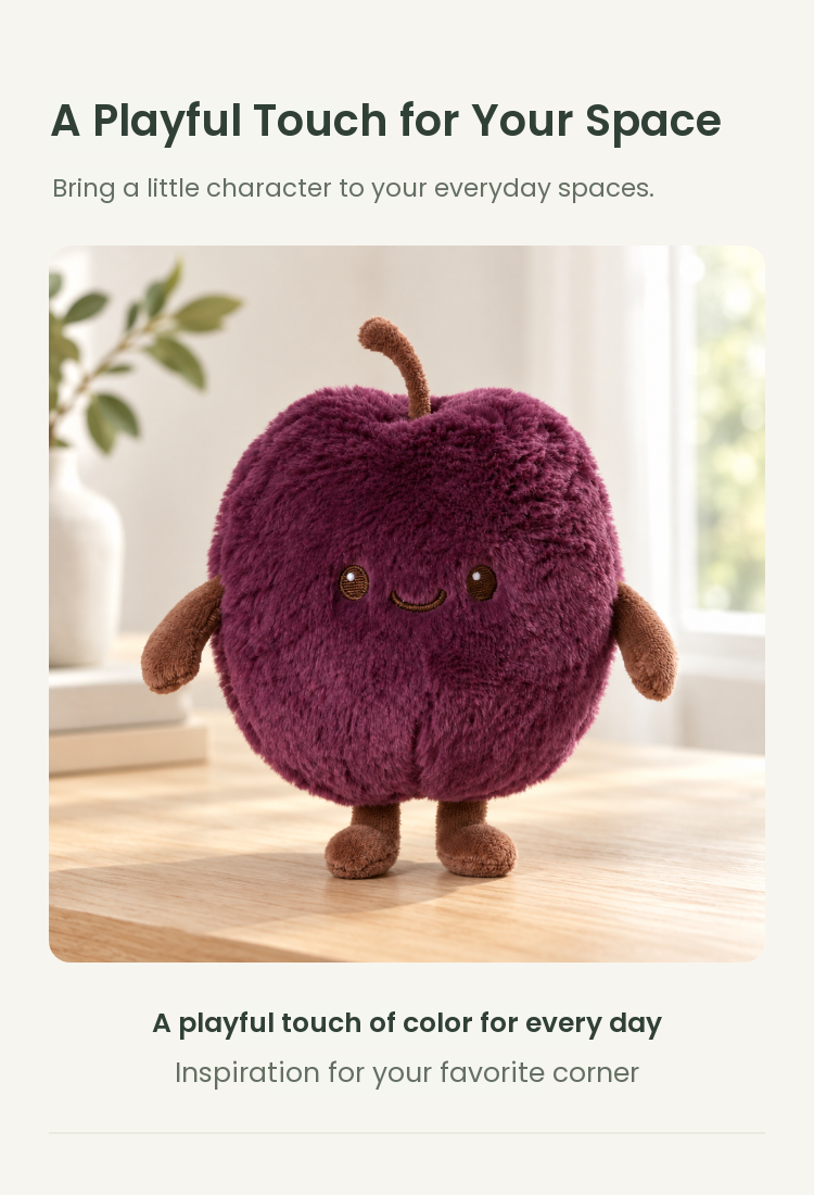 PLUSHIP Plum Plush Toy - detail 05