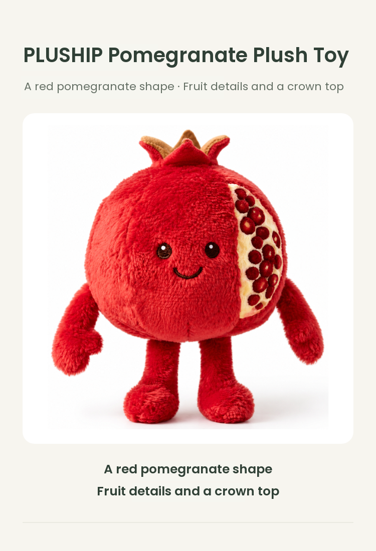PLUSHIP Pomegranate Plush Toy - detail 01