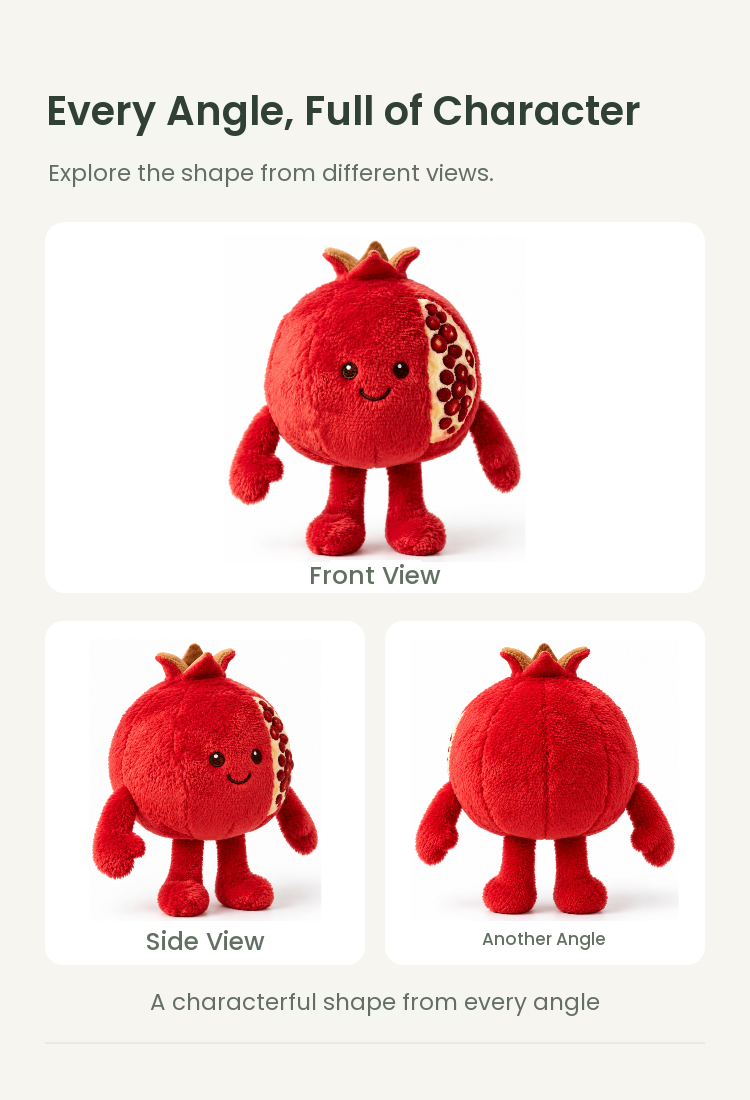PLUSHIP Pomegranate Plush Toy - detail 04