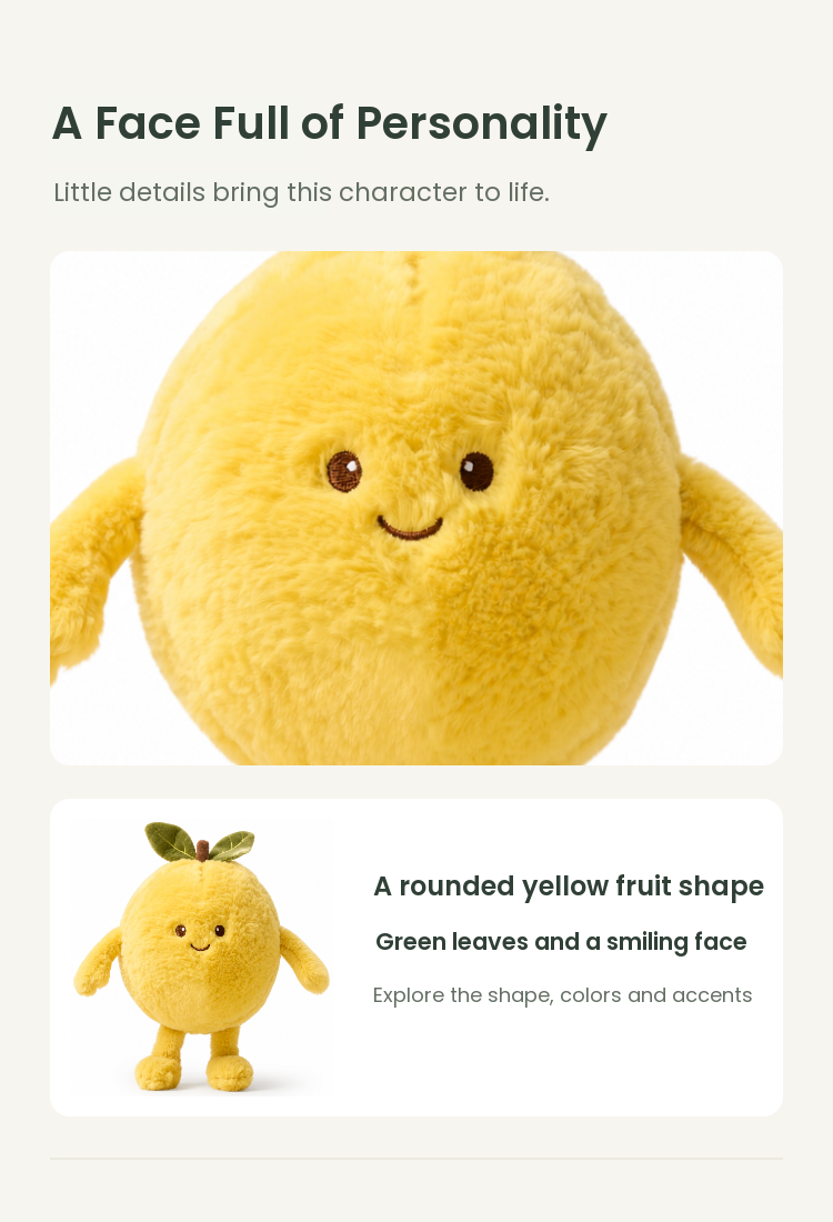 PLUSHIP Pomelo Plush Toy - detail 03
