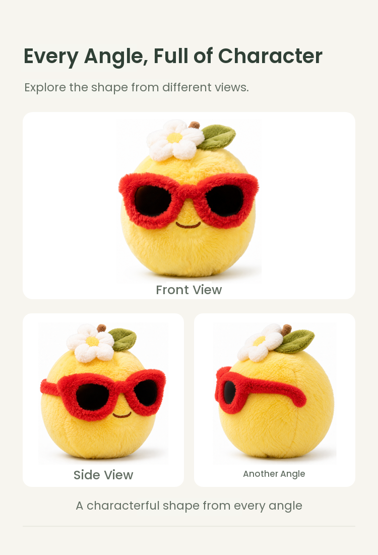 PLUSHIP Pomelo Plush Toy – Sunglasses - detail 04